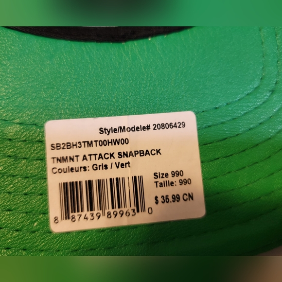 BNWT Teenage Mutant Ninja Turtle TMNT Adjustable Hat - Picture 7 of 7